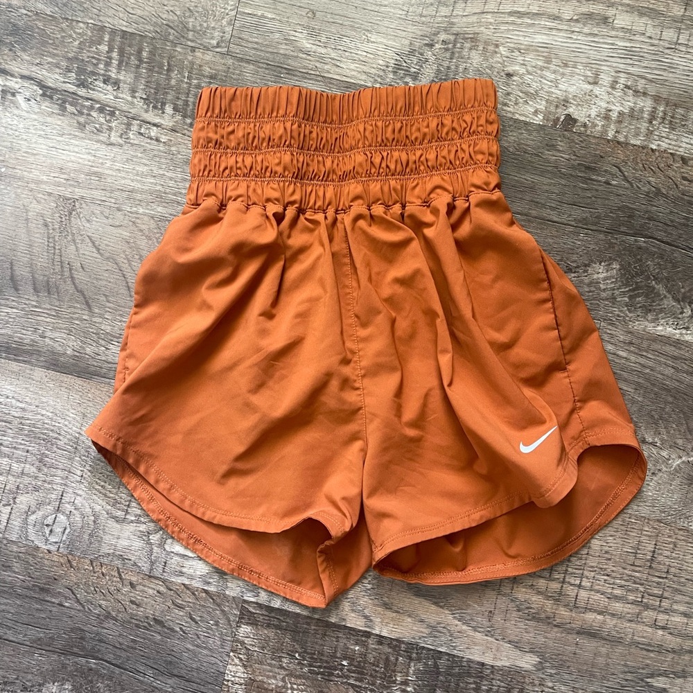 Nike Women's Orange Athletic Shorts